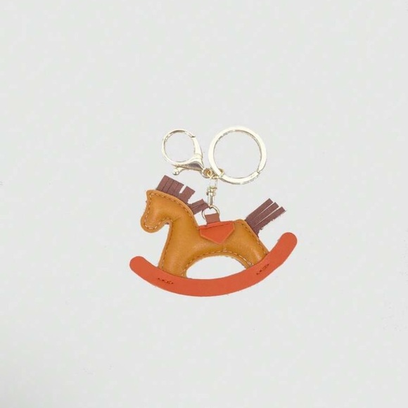 Rocking horse bag charm and key chain !!! New - Picture 2 of 5